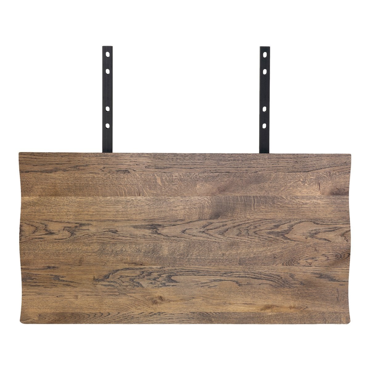House Nordic ApS Verlengplaten voor Toulon Tafel - Wave Edge - Gerookt, Eiken/Staal, 95x50x4 cm - Set van 2