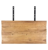 House Nordic ApS Verlengplaten voor 3 meter Toulon tafel - Wave Edge - Naturel, Eiken/Staal, 100x50x4 cm - Set van 2