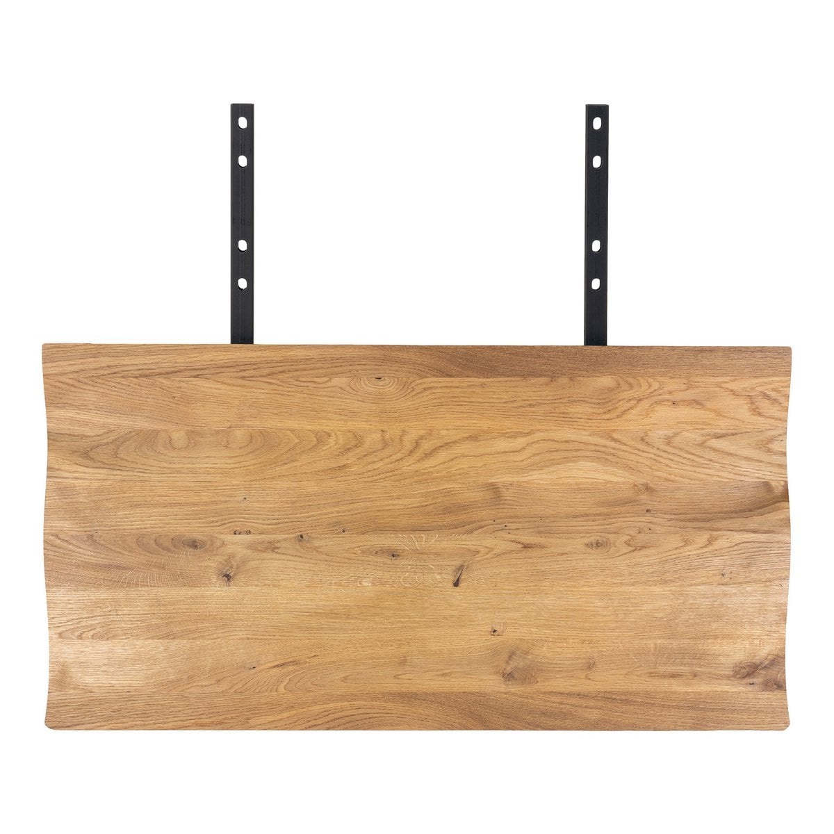House Nordic ApS Verlengplaten voor Toulon Tafel - Wave Edge - Naturel, Eiken/Staal, 95x50x4 cm - Set van 2