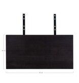 House Nordic ApS Verlengplaten voor Toulon/Montpellier/Bordeaux tafel - Zwart, Eiken/Staal, 95x50x4 cm - Set van 2