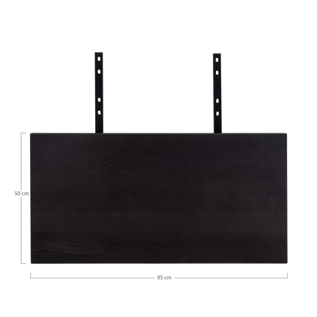 House Nordic ApS Verlengplaten voor Toulon/Montpellier/Bordeaux tafel - Zwart, Eiken/Staal, 95x50x4 cm - Set van 2