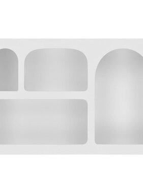 House Nordic ApS Bryne Wandplank - Wit, Geverfd hout, 40x13x60cm