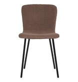 House Nordic ApS Halden Eetkamerstoel - Donkerbruin, 48x38cm - Set van 2