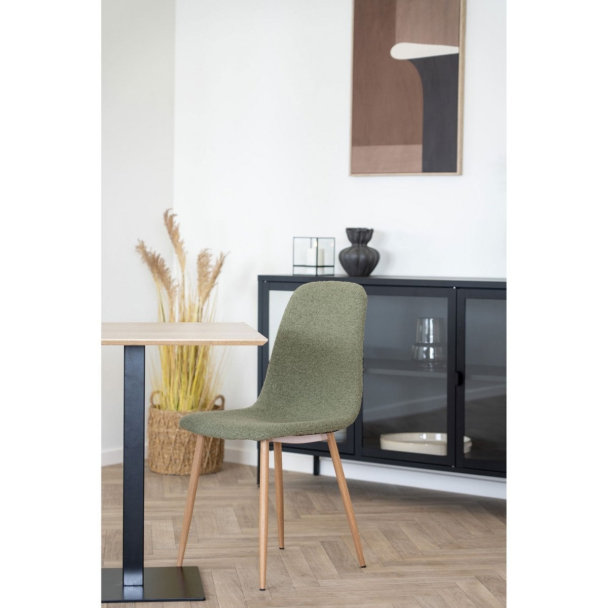 House Nordic ApS Stockholm Eetkamerstoel - Donkergroen, 47x40cm - Set van 2