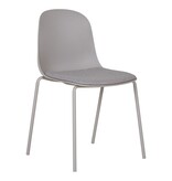 House Nordic ApS Madalena Eetkamerstoel - Lichtgrijs, 48x42cm - Set van 2