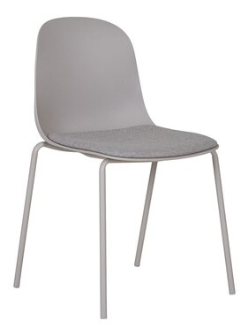 House Nordic ApS Madalena Eetkamerstoel - Lichtgrijs, 48x42cm - Set van 2