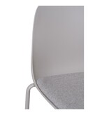 House Nordic ApS Madalena Eetkamerstoel - Lichtgrijs, 48x42cm - Set van 2