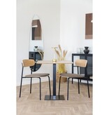 House Nordic ApS Estepona Eetkamerstoel - Naturel/Bruin/Zwart, 51x47x77cm - Set van 2