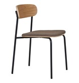 House Nordic ApS Estepona Eetkamerstoel - Naturel/Bruin/Zwart, 51x47x77cm - Set van 2