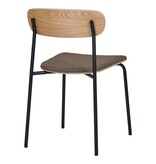 House Nordic ApS Estepona Eetkamerstoel - Naturel/Bruin/Zwart, 51x47x77cm - Set van 2