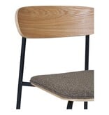 House Nordic ApS Estepona Eetkamerstoel - Naturel/Bruin/Zwart, 51x47x77cm - Set van 2