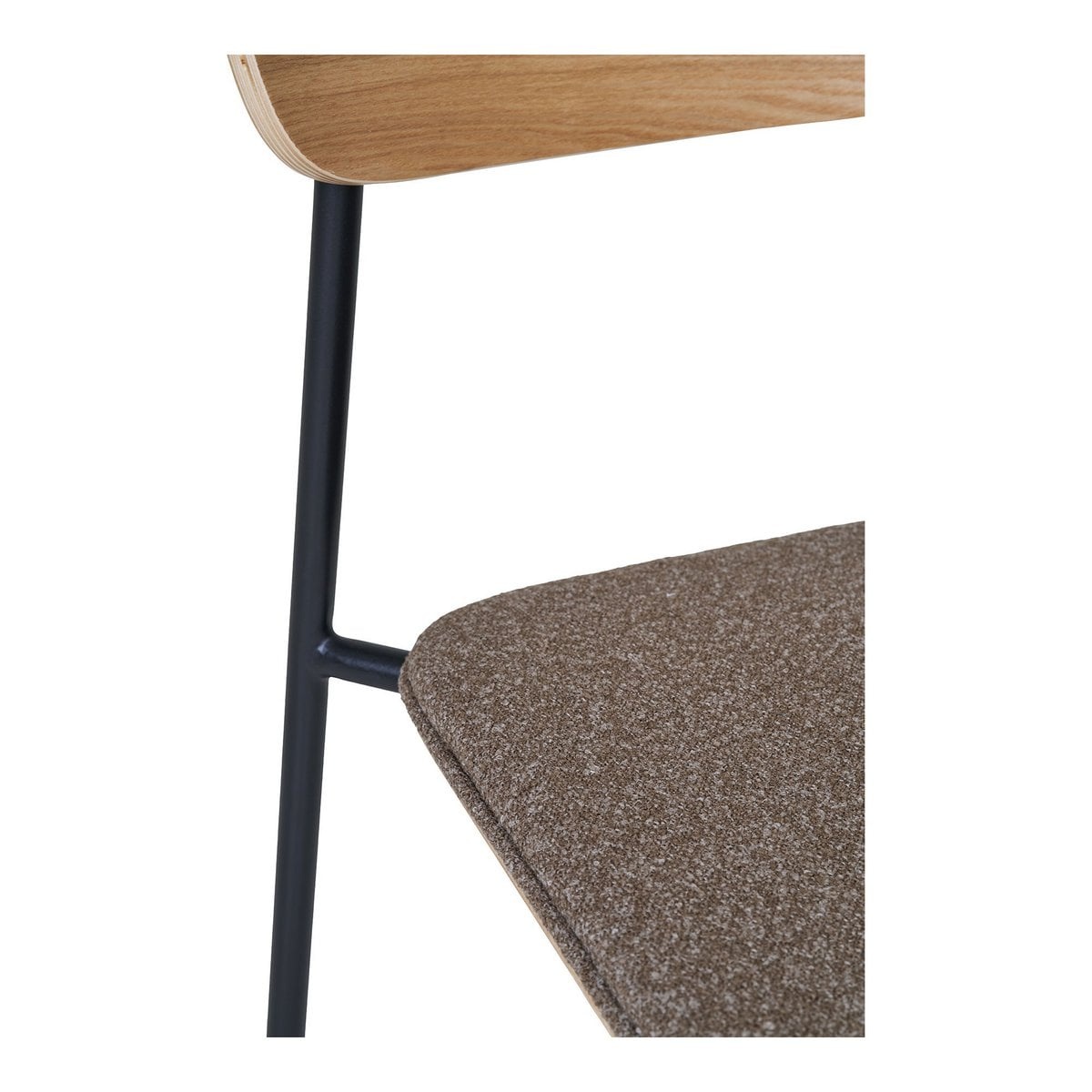 House Nordic ApS Estepona Eetkamerstoel - Naturel/Bruin/Zwart, 51x47x77cm - Set van 2