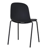 House Nordic ApS Madalena Eetkamerstoel - Zwart, 53x50x85cm - Set van 2