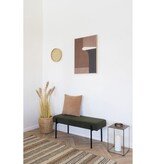 House Nordic ApS Swindon Bank - Donkergroen, Staal, Stof, Multiplex, 100x36x42.5cm