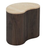 House Nordic ApS Cadiz Bijzettafel - Donkerbruin, MDF/Decorpapier, 50x33x44 cm