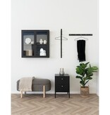 House Nordic ApS Branca Bench - Brown/Natural, polyester/schuim/multiplex, 98x41x48 cm