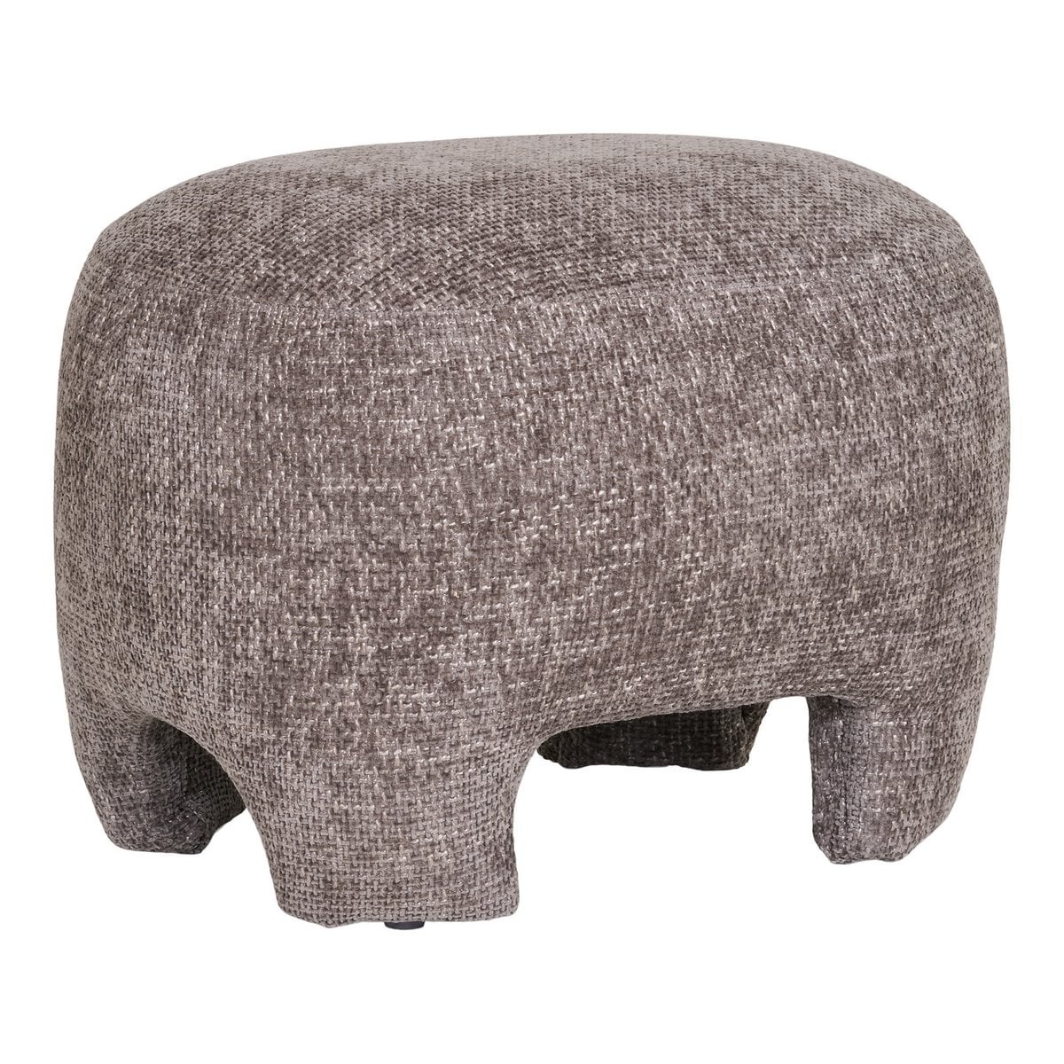 House Nordic ApS Nazare Pouf - Beige, polyester/schuim/multiplex, 53x41x38 cm