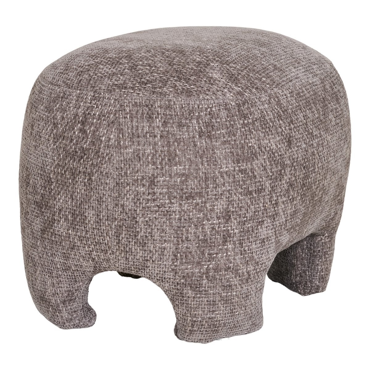 House Nordic ApS Nazare Pouf - Beige, polyester/schuim/multiplex, 53x41x38 cm