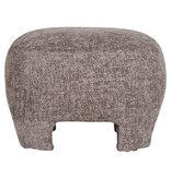 House Nordic ApS Nazare Pouf - Beige, polyester/schuim/multiplex, 53x41x38 cm