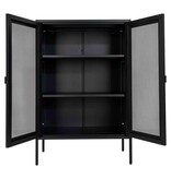 House Nordic ApS Melbourne Vitrinekast - Staal, Zwart - 80x40x120 cm