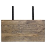 House Nordic ApS Verlengplaten voor Montpellier Tafel - Gerookt, Eiken/Staal, 95x50x4 cm - Set van 2