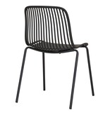 House Nordic ApS Branson Garden Chair - Zwart, stapelbaar, 55x46,5x82 cm - set van 4