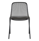 House Nordic ApS Branson Garden Chair - Zwart, stapelbaar, 55x46,5x82 cm - set van 4