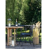 House Nordic ApS Branson Garden Chair - Zwart, stapelbaar, 55x46,5x82 cm - set van 4