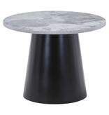 House Nordic ApS Brito salontafel - Grijs/zwart, melamine/staal/mdf, 60x60x45 cm