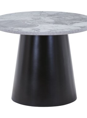 House Nordic ApS Brito salontafel - Grijs/zwart, melamine/staal/mdf, 60x60x45 cm