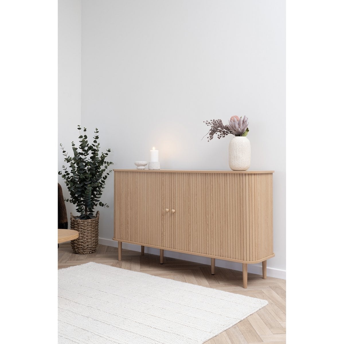 House Nordic ApS Nikko Side Board - Natural, MDF/Pine, 140x40x79 cm
