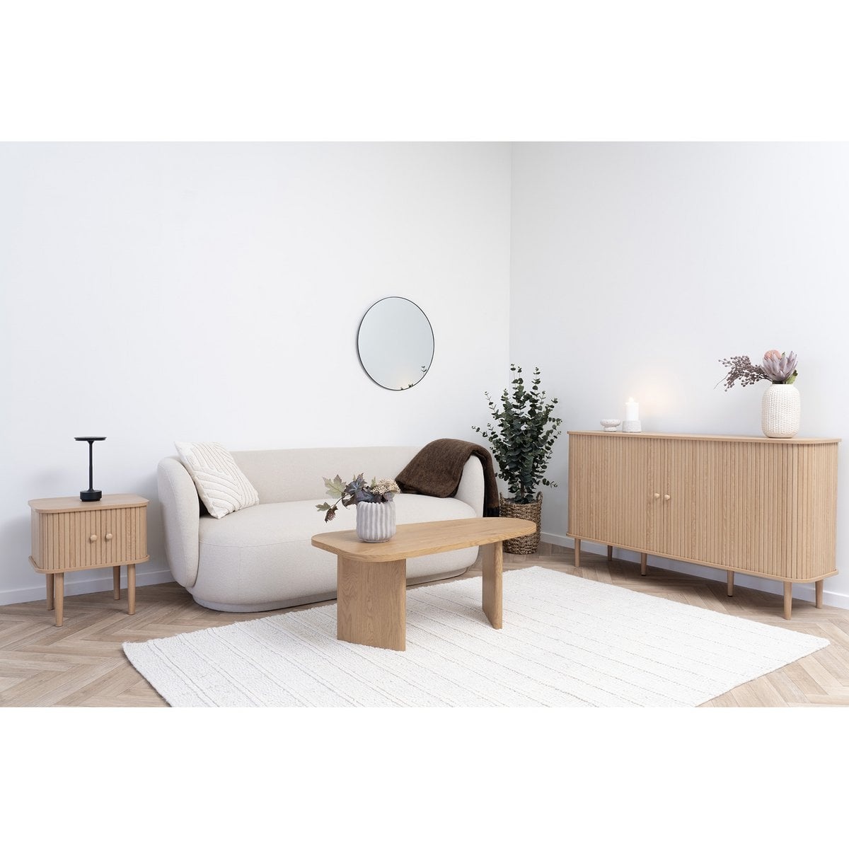 House Nordic ApS Nikko Side Board - Natural, MDF/Pine, 140x40x79 cm