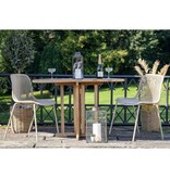 House Nordic ApS Branson Garden stoel - zand, stapelbaar, 55x46,5x82 cm - set van 4