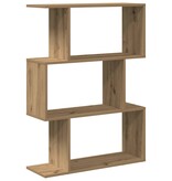 VidaXL Kamerscherm / boekenkast 3-laags 70x24x97 cm hout artisanaal