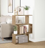 VidaXL Kamerscherm / boekenkast 3-laags 70x24x97 cm hout artisanaal