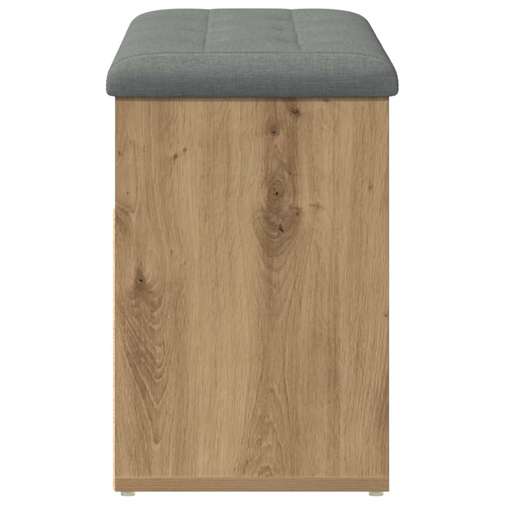 VidaXL Schoenenbank 82x32x45,5 cm bewerkt hout artisanaal eikenkleur