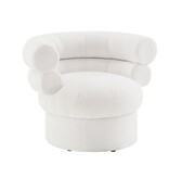 SalesFever Fauteuil bouclé stof wit