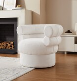 SalesFever Fauteuil bouclé stof wit