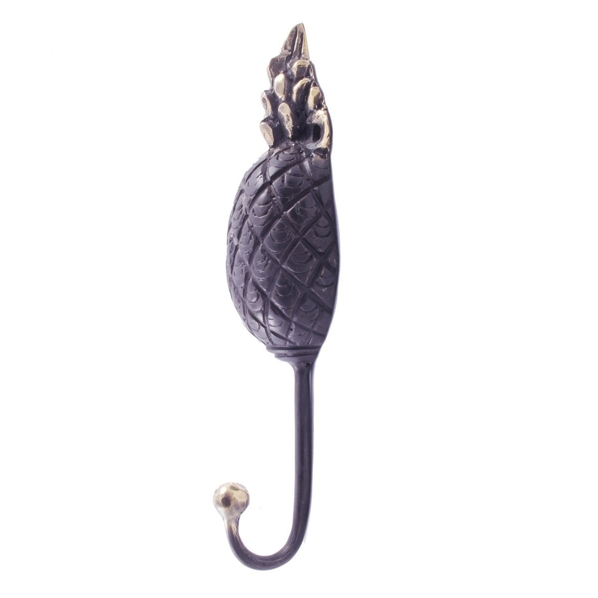Pole To Pole Brass Pineapple Hook (Set of 5)