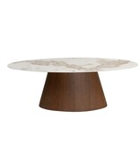 Pole To Pole Ellipse eettafel keramiek marmer
