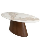 Pole To Pole Ellipse eettafel keramiek marmer