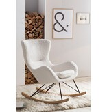 SalesFever Witte schommelstoel van teddybont