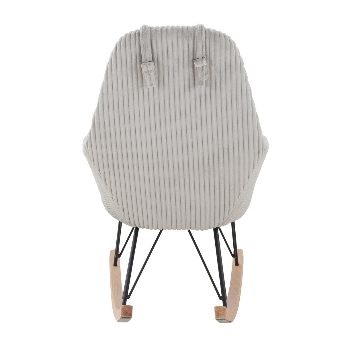 SalesFever Schommelstoel Grijze structuurstof