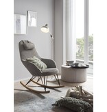 SalesFever Schommelstoel Grijze structuurstof