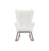 SalesFever Witte schommelstoel van teddybont