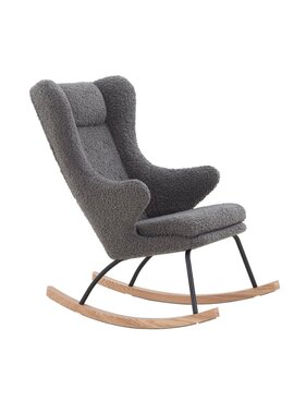 SalesFever Schommelstoel teddybont grijs