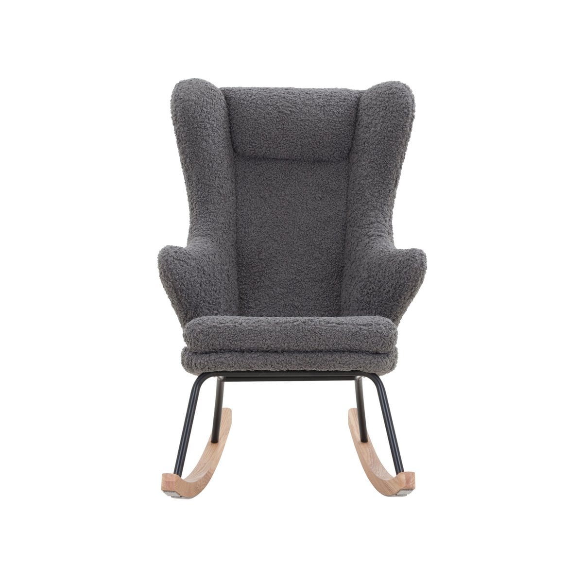 SalesFever Schommelstoel teddybont grijs