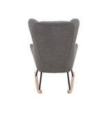 SalesFever Schommelstoel teddybont grijs