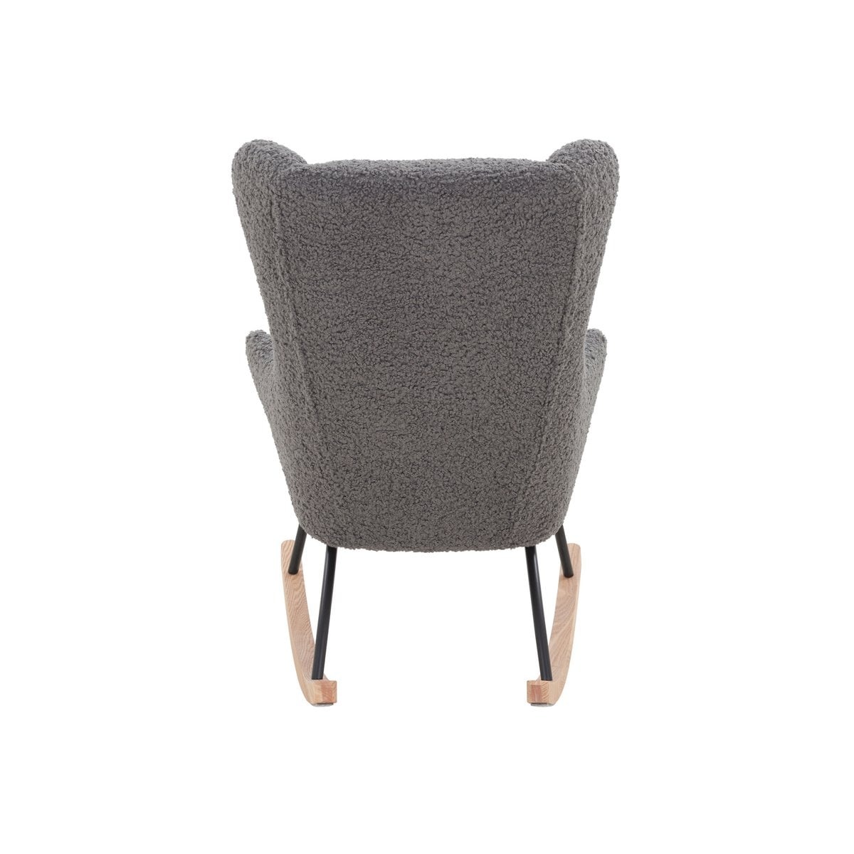 SalesFever Schommelstoel teddybont grijs