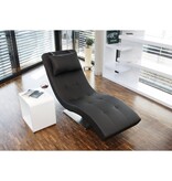 SalesFever Relax ligbed zwart kunstleer look